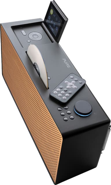 Pure Evoke Home Wood Edition digitalradio (svart)