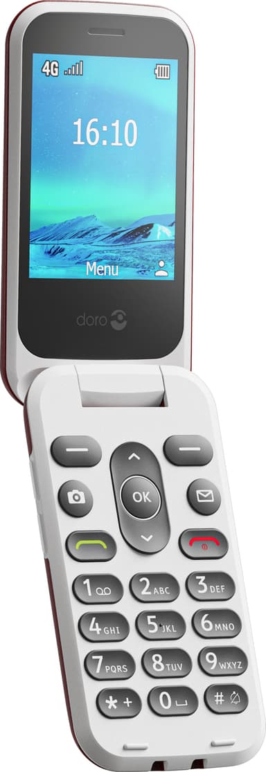 Doro 2881 mobiltelefon (röd)