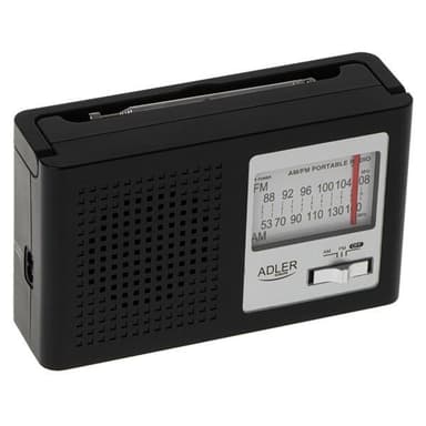 AM/FM-radio med teleskopantenn och jack-ingång