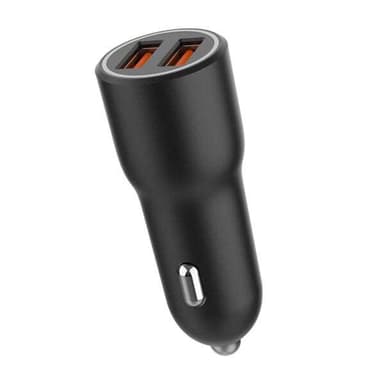Billaddare med 2xUSB 18W QC3.0
