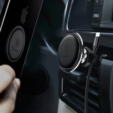 Magnetisk bilhållare för fläktgaller med 360-graders rotation och starka magneter