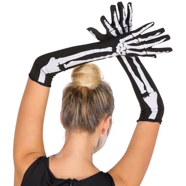 tectake Maskeraddräkt Dam Jumpsuit Skelett