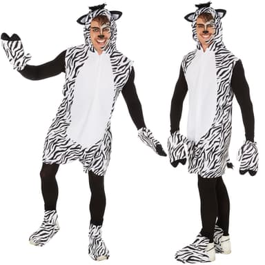 tectake Maskeraddräkt Zebra
