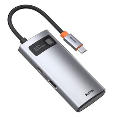 Baseus Metal Gleam 4i1 USB-C-hubb 100W PD med HDMI, USB 2.0, USB 3.2