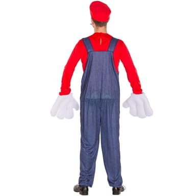 tectake Maskeraddräkt Herr Super rörmokare Mario
