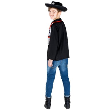 tectake Maskeraddräkt för pojke Cowboyskjorta sheriff