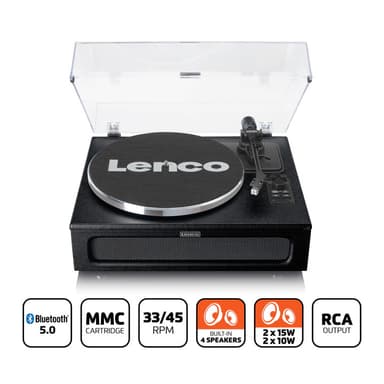 Lenco LS-430 Bluetooh Skivspelare, Svart