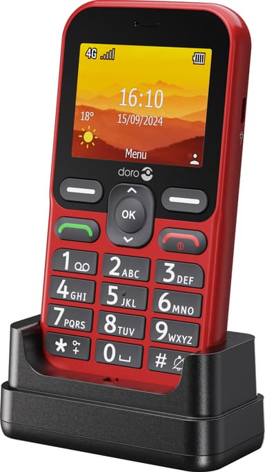 Doro Leva L11 mobiltelefon (röd)