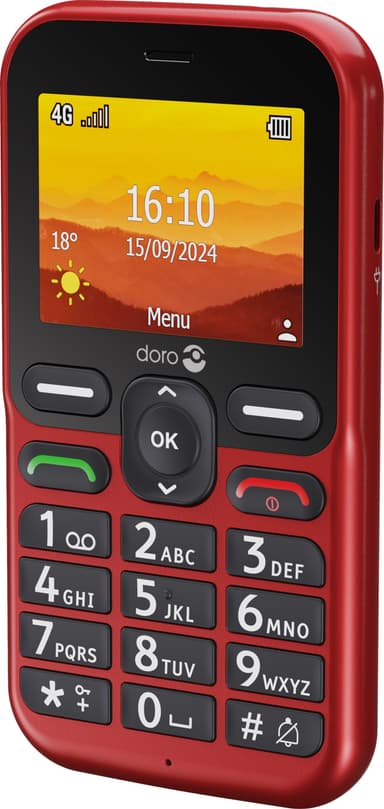 Doro Leva L11 mobiltelefon (röd)