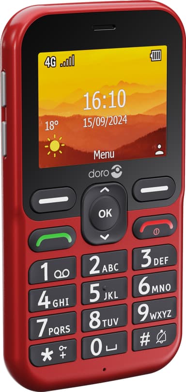 Doro Leva L11 mobiltelefon (röd)