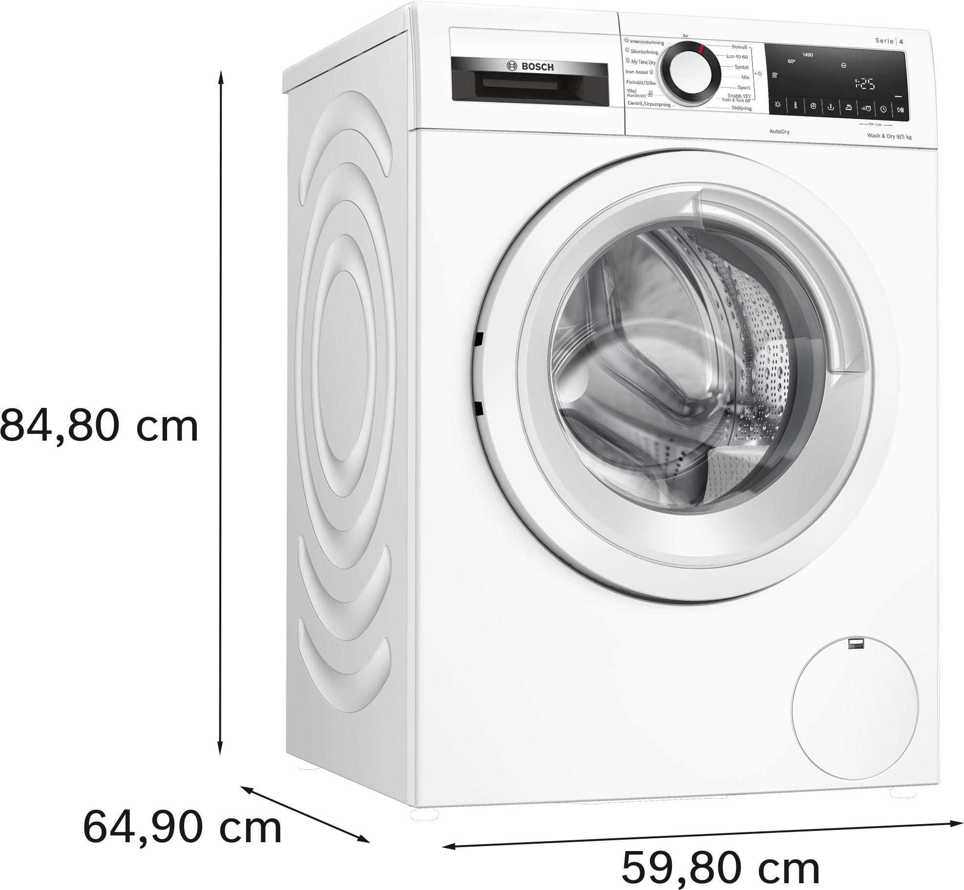 Bosch Serie 4 Tvätt/Tork WNA144VLSN (9/5kg)