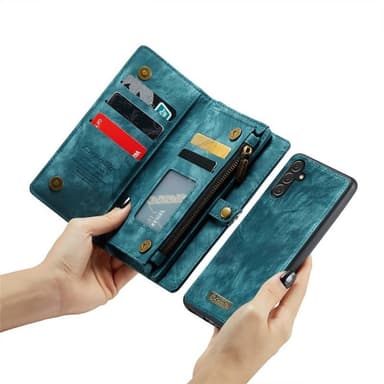 CaseMe mobilfodral 008 8-kort Samsung Galaxy A25 5G - Blå