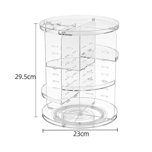 Roterbart Transparent Sminkställ 29,5x23cm