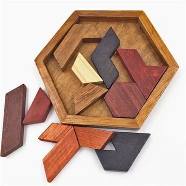 Träpussel Hexagon