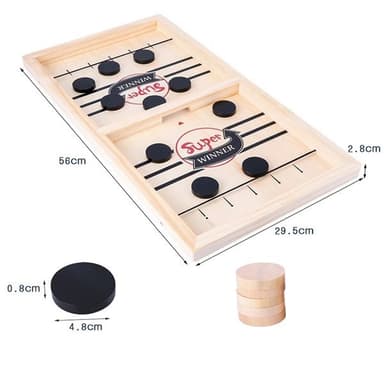 Flying Puck Spel - Sling puck brädspel med fart & fläkt
