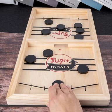 Flying Puck Spel - Sling puck brädspel med fart & fläkt