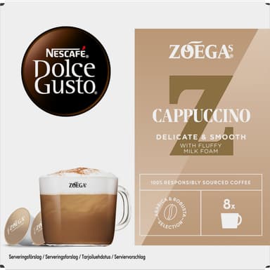 NESCAFÉ Dolce Gusto Zoégas Cappuccino kaffekapslar (16 st)