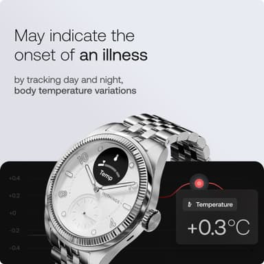 Withings ScanWatch Nova Brilliant hybridklocka 39mm (silver)