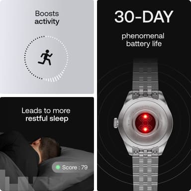 Withings ScanWatch Nova Brilliant hybridklocka 39mm (silver)