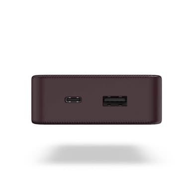 Hama Powerbank Colour 20 20000mAh USB-C+USB-A Plommon