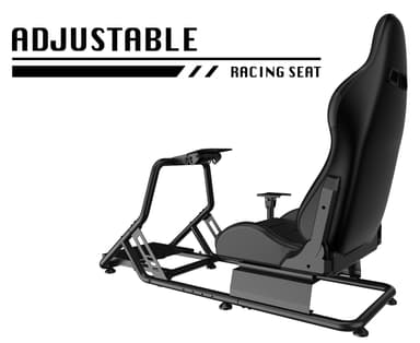 Piranha racingsimulatorcockpit (svart)