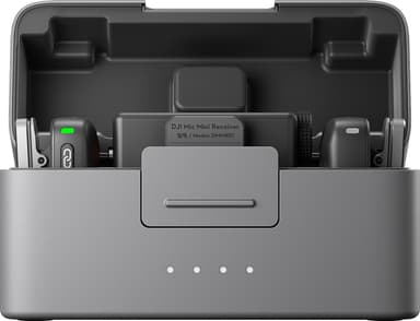 DJI Mic Mini lavaliermikrofon, mottagare och laddningsfodral