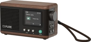 Pure Classic Mini portabel digitalradio (kaffesvart/valnöt)