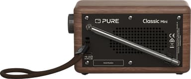 Pure Classic Mini portabel digitalradio (kaffesvart/valnöt)
