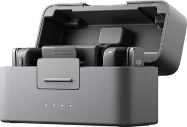 DJI Mic Mini lavaliermikrofon, mottagare och laddningsfodral