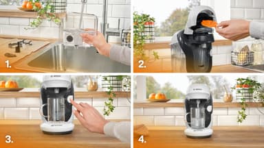 Bosch Tassimo Style kaffemaskin med kapslat TAS1104 (vit)