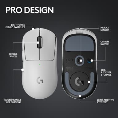Logitech G Pro X Superlight 2 trådlös gamingmus