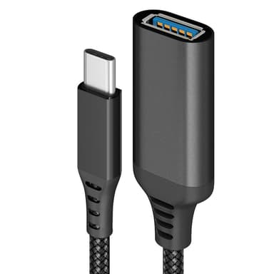 USB-C hane till USB 3.0 honadapter Svart 20 cm
