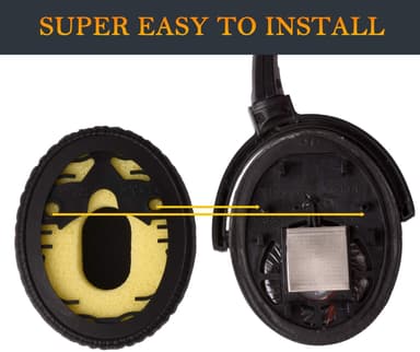Bose QuietComfort QC 3 öronkuddar 1 par konstläder Svart