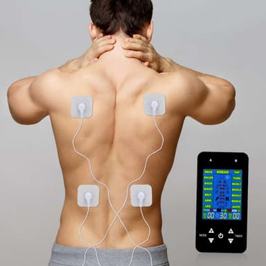 TENS maskin / Muskelstimulator med 15 massagelägen Svart