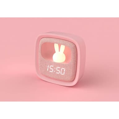 Väckarklocka med Nattlampa  Billy Clock Rosa