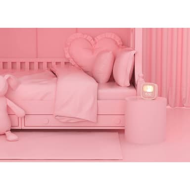 Väckarklocka med Nattlampa  Billy Clock Rosa