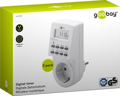 Set med 3, digital timer