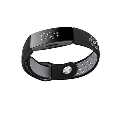 Silikonarmband för Fitbit Inspire/Inspire HR/ACE2 Svart+grå S