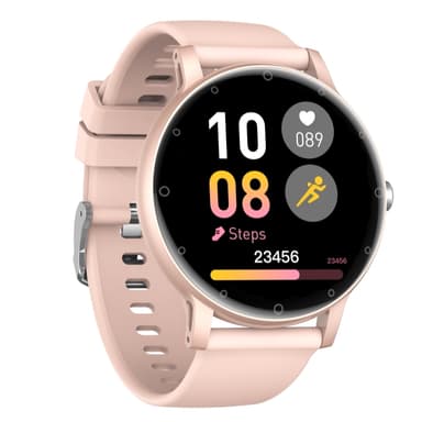 Smartklocka med BT-samtal och många mätfunktioner Rosa