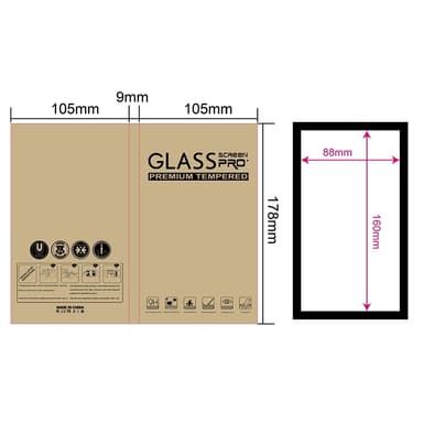2-pack skärmskydd för Samsung Galaxy Series-telefon, härdat glas Samsu