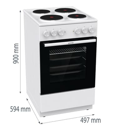 Gorenje Gjutjärnsspis GE5A61WI (50cm)