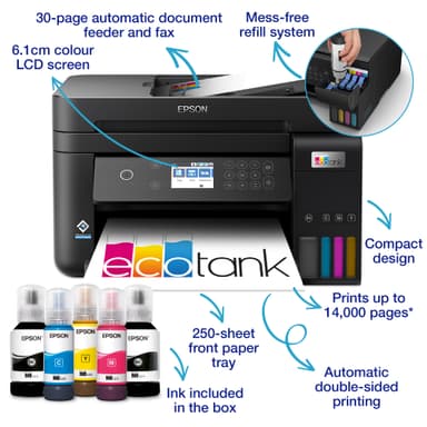 Epson EcoTank ET-3850 multifunktionsskrivare