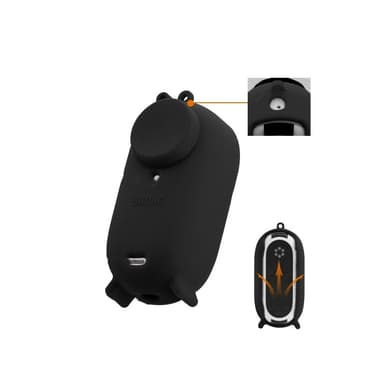Actionkamera silikonskydd med linsskydd för Insta360 Go 3 Svart