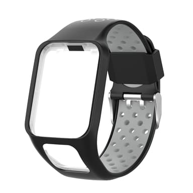 Silikonarmband för TomTom Smartwatch Svart+grå