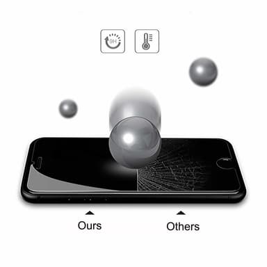 Skärmskydd iPhone 8 Härdat glas Transparent 2-pack