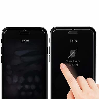 Skärmskydd iPhone 8 Härdat glas Transparent 2-pack