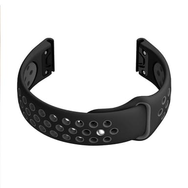 Silikonarmband för Garmin Fenix-serien Svart+grå