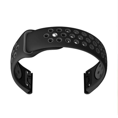 Silikonarmband för Garmin Fenix-serien Svart+grå
