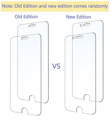 Skärmskydd iPhone 8 Härdat glas Transparent 2-pack