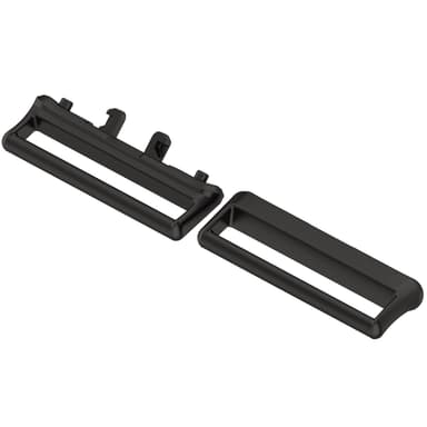 18 mm klockbandskontaktadapter för Samsung Galaxy Fit 3 Svart
